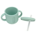 thumbnail image 1 of Taza para Sorber de Silicona, Asas Dobles Taza para Sorber A Prueba de Derrames Taza Con Pajita para Bebés Taza de Abrenamiento Para Niños Pequeños A Prueba de Fugas para, 1 of 7