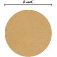 thumbnail image 3 of 2" Natural Brown Kraft Stickers / 500 Round Labels Roll / Permanent Adhesive Brown Kraft Labels / Made In The USA, 3 of 6