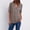 Gray, variant on AJHSAKLt Womens Tops Button Ladies Clothing Loose Shirt Chiffon Zipper Long Sleeves Plus Size Blouses for Women Dressy Casual