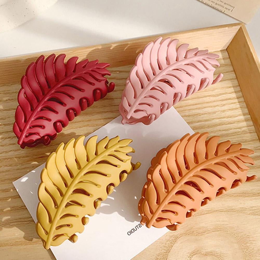 Ladies Women Large Hair Claw Clamps Clips Leaves Claw Clamp Hair Accessories M6M9