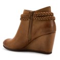 thumbnail image 3 of Dellytop Womens Wedge Ankle Boots Braided Fringe Strap Heeled Fall Booties Dress Shoes, 3 of 3