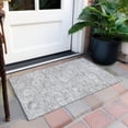 thumbnail image 6 of Addison Rugs Chantille Indoor/Outdoor Transitional Damask Gray Washable Rectangle Rug, 1'8" x 2'6", 6 of 6