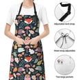 thumbnail image 6 of Pofeuu Autumn Forest Print Waterproof Apron with Pockets Adjustable Cooking Aprons Kitchen Bib for Baking Household Cleaning, 6 of 8
