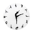 thumbnail image 3 of Reloj pared silencioso, minimalista, creativo, estético, decorativo, ideal para sala estar, estudio, habitación infantil, guardería y decoración Yoga, 3 of 8