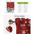 thumbnail image 6 of Red Bear Christmas Tie Up Curtains for Window, Xmas Tree Snowflake Thermal Insulted Balloon Shade Adjustable Rod Pocket Curtains Valance Panels for Kitchen Bathroom Café 34 x 45, 6 of 7