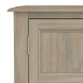 thumbnail image 5 of Simpli Home Burlington 30 inch Wide Solid Wood Transitional Low Storage Cabinet in Distressed Grey, 5 of 12