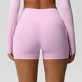 thumbnail image 5 of Ovticza Workout Biker Shorts Women - 3"/5"/8" High Waisted Tummy Control Spandex Booty Volleyball Shorts for Yoga Dance Pink L, 5 of 8