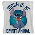 thumbnail image 2 of Women's Lilo & Stitch My Spirit Animal Racerback Tank Top White Heather X Small, 2 of 4