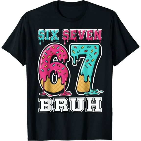 67 Six Seven Meme Women’s T-Shirt, Funny Cute Graphic Tee for Christmas or School