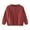 Brick Red, variant on Girl Sweater V Neck Cardigan Girls' School Uniform Cardigans Sweater Cotton Button Solid Long Sleeve Knit Sweaters