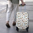 thumbnail image 3 of Cartoon Construction Vehicles Cranes Luggage Cover Fashion Suitcase Cover Baggage Covers Fit 25-28 Inch Luggage (Go Travel), 3 of 5