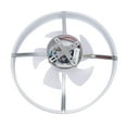 thumbnail image 6 of Flush Mount Ceiling Fan with Light Modern Round Enclosed Ceiling Fan Light Fixtures 5 Hidden Blades 3 Colors Changeable Ceiling Fan Chandelier for Bedroom Dining Room Office,D20.5 x H8.7, 6 of 17