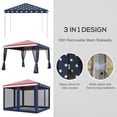 thumbnail image 4 of Outsunny 10" x 10" American Flag Pop Up Outdoor Canopy, 4 Removable Sidewalls, 4 of 10