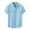 Light Blue, variant on AherBiu Mens Shirts Short Sleeve Button down Cotton Linen Casual Shirts Summer Beach Weddings Shirt,M-5XL