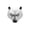 A003- White, variant on Masquerade Mask Black Bear Animal Accessory for Halloween Party Events for Adults 1 Pack