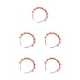 thumbnail image 2 of sweethay Diadema Unisex para hombre y mujer, banda deportiva para el cabello, aro de Metal, flequillo doble, horquilla para el cabello, Type5 NO5, 2 of 6