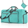 thumbnail image 1 of Bolsa de viaje para hombres Bolsa de viaje plegable de 115 L con compartimento para zapatos Bolsa de viaje para hombres y mujeres Impermeable y resistente a desgarros (verde menta), 1 of 1