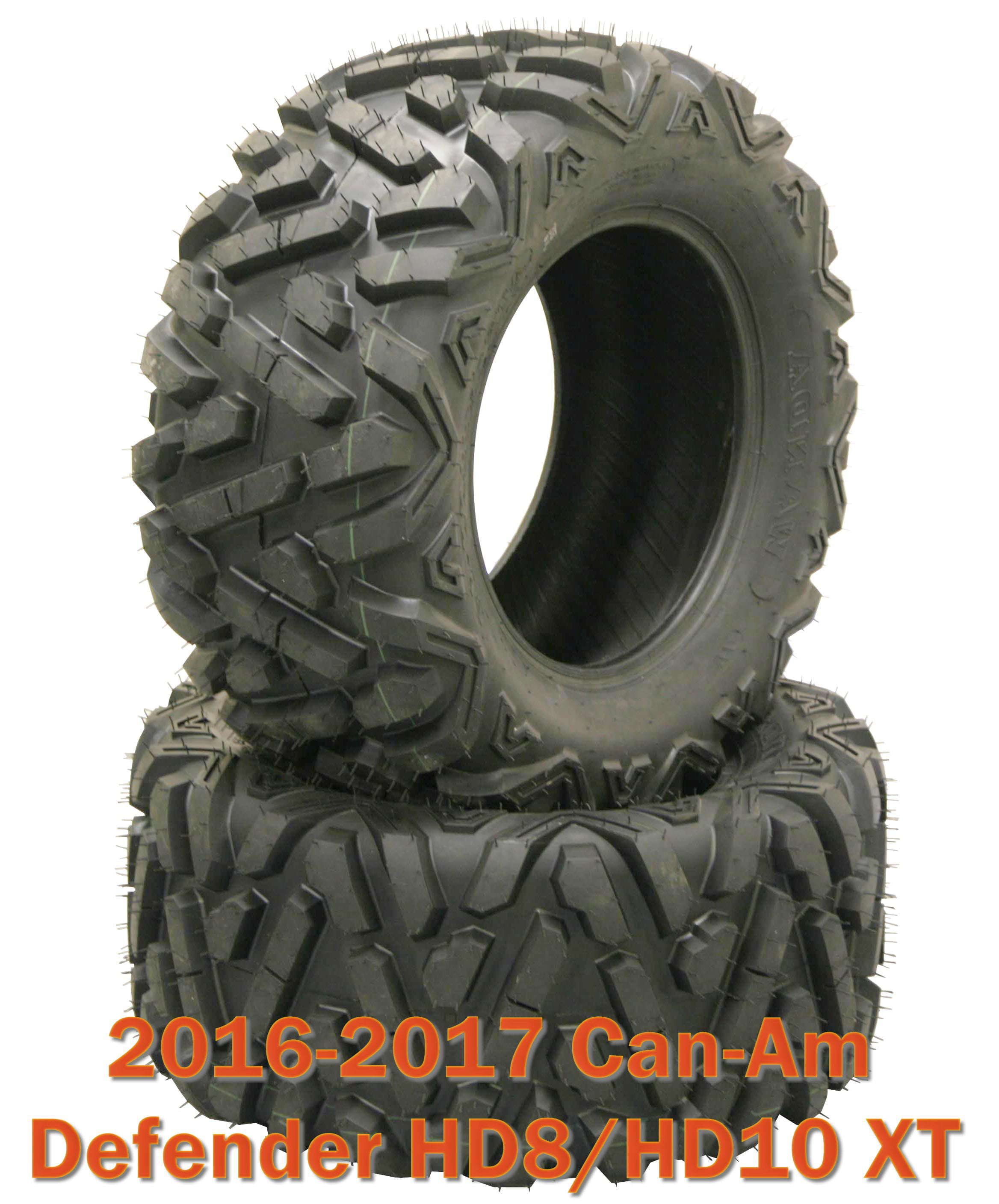 Set 4 Radial ATV Tires 27x9R14 & 27x11R14 for 16-17 Can-Am Defender HD8/HD10 XT 