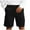 Black, variant on Taqqpue Men's Cargo Shorts Summer Solid Beach Shorts Relaxed Fit SweatShorts Running Workout Sport Twill Shorts Outdoor Lightweight Elastic Waist Straight Mid-Calf Shorts with Pockets