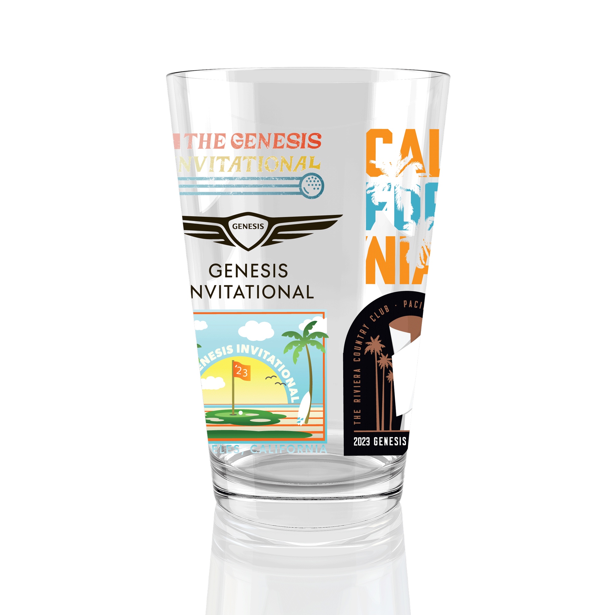 PGA Tour Genesis Invitational Tournament 16 oz. Pint Glass - Offically Licensed PGA Tour Merchandise…