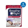 (6 pack) (6 Pack) Breathe Right Nasal Strips to Stop Snoring, Drug-Free, Extra Tan, 26 count