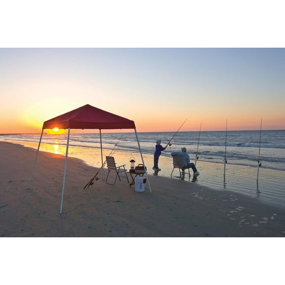 Sport 8 x 8 Red Slant Leg Pop-Up Canopy