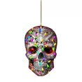thumbnail image 1 of Colgante de calavera Farfi acrílico Halloween Horror coche colgante para espejo retrovisor para regalo, 1 of 5