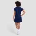 thumbnail image 5 of Women's Fanatics Navy New York Yankees Ruched Drape T-Shirt Dress, 5 of 5