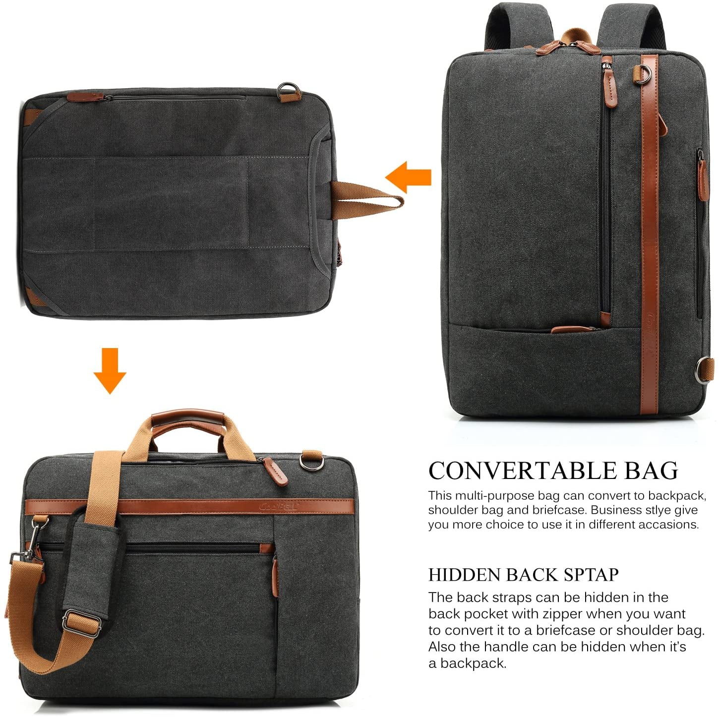 Coolbell convertible laptop bag 2025