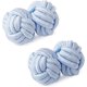 thumbnail image 4 of Juego de 5 pares de gemelos trenzados de tela de seda para hombre y mujer, para camisa o vestido, regalo de negocios o boda, 4 of 5