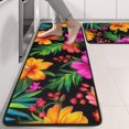 thumbnail image 2 of Kitchen Rugs Sets Of 2,Pioneer Flower Floral Print Pattern Anti Fatigue Kitchen Mat Rugs Non Slip Washable,Decorative Kitchen Floor Mats for Kitchen,Sink,Laundry,17"x47"+17"x47", 2 of 5