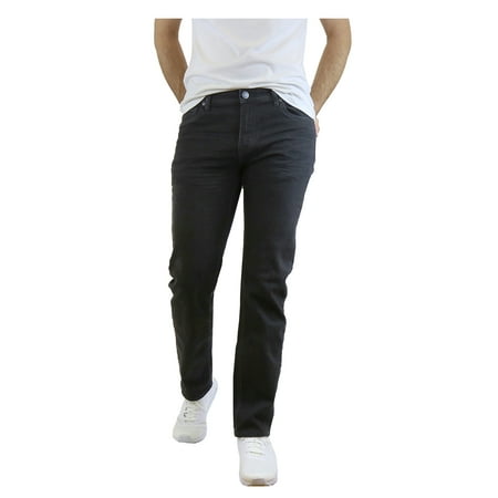 Men's Washed Straight Leg Stretch Jeans