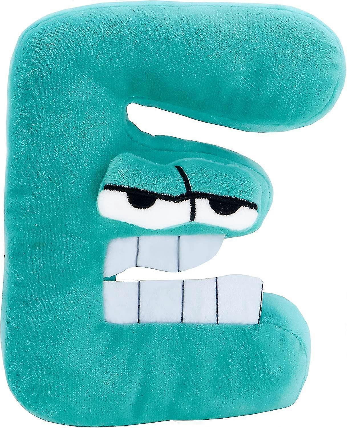 Alphabet Plush(e) - Soft Stuffed 7.9in E Plush Toy For Kids And Adults|learning Development Toy & Plush Gift For Boys Girls