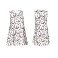 thumbnail image 7 of Picia Cute Baseball Print Women’s Sleeveless Midi Swing Dress – A-Line Pleated Tank Sundress, Comfortable and Flowy T-Shirt Dress, 7 of 7