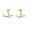 thumbnail image 3 of Personality Earrings Leaves Beautiful Diamond Earrings Irregular Mesh, 3 of 9