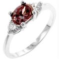 thumbnail image 1 of Oval Quartet CZ Ring, <b>Size :</b> 05, 1 of 1