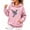 Pink_009, variant on Domuza Breast Cancer Awareness Hoodie Women Pink Ribbon Wings Print Long Sleeve Pullover Sweatshirts ,in October We Wear Pink with Pocket Tops Light Purple L