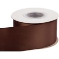 thumbnail image 2 of GFDYREE 2" Inch Double Faced Satin Ribbon Brown Solid Polyester Craft Ribbon - 25 Yards Perfect for Gift Wrapping, Crafts, Wreath, Wedding Party Ceremony Decoration, Floral Arrangement, Sewi, 2 of 7