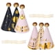 thumbnail image 2 of KAKOWELY Juego de 6 gorros de fiesta de cumpleaños con lentejuelas, bolas y triángulos, adorables gorros de papel para manualidades para niños, 2 of 4