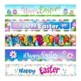 thumbnail image 3 of asddcavvf Easter Banner Hanging Flags Spring Outdoor Patio Decorations Bunny Egg Patterns Festive Decoration Supplies Table Runners 90 Inches Long, 3 of 3
