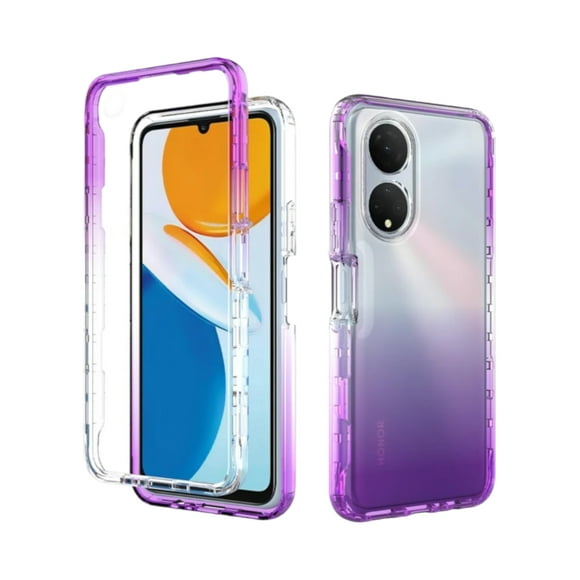 Funda 360 Degradada Cely Vesmir Uso Rudo Para Honor X7 Morado con 2 Micas