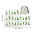 thumbnail image 2 of DouZhe Polyester Placemats Set of 4, Small Goblin Gnomes Green Pattern Heat Resistant Place Mats for Dining Table, 12" x 18", 2 of 7