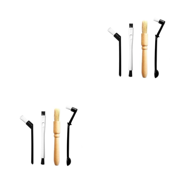 Injueey Juego de cepillos para máquina de café, molinillo de barra para el hogar, detalle de grietas, cepillos para residuos de polvo, Type1 NO1