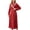 Red, variant on SwiftWear Women's Flannel Robes Warm Long Nightgown Shawl Collar Bath Robe Pajama Red Homewear with Pockets