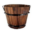 thumbnail image 1 of Barrel Planter Small Planter Pot Garden Tree Planter Garden Flower Pot Small Wood Planter for Patio, 1 of 2