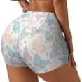 thumbnail image 2 of Fotbe Colorful Butterfly Seamless Shorts, Womens Workout Shorts High Waist Stretch Booty Short for Gym/Yoga/Running/Biking-Small, 2 of 9