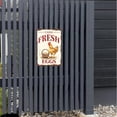 thumbnail image 4 of Farm Fresh Eggs Metal Tin Sign, 12 x 8 Inch Vintage Chicken Wall Decor for Farmhouse Kitchen, Chicken Coop, Barn, Home, Rustic Country Decoration, 4 of 6