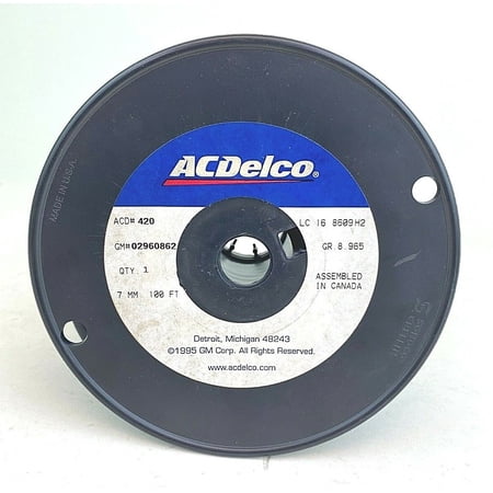 Spark Plug Wire AC Delco Original 02960862 For Chevy GMC Pontiac 7mm 100FT