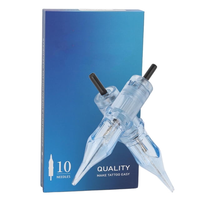 Aguja de cartucho profesional, juego de agujas de cartucho de 10 piezas Accesorio de aguja de cartucho Aguja de cartucho de acero inoxidable Calidad en la que puede confiar
