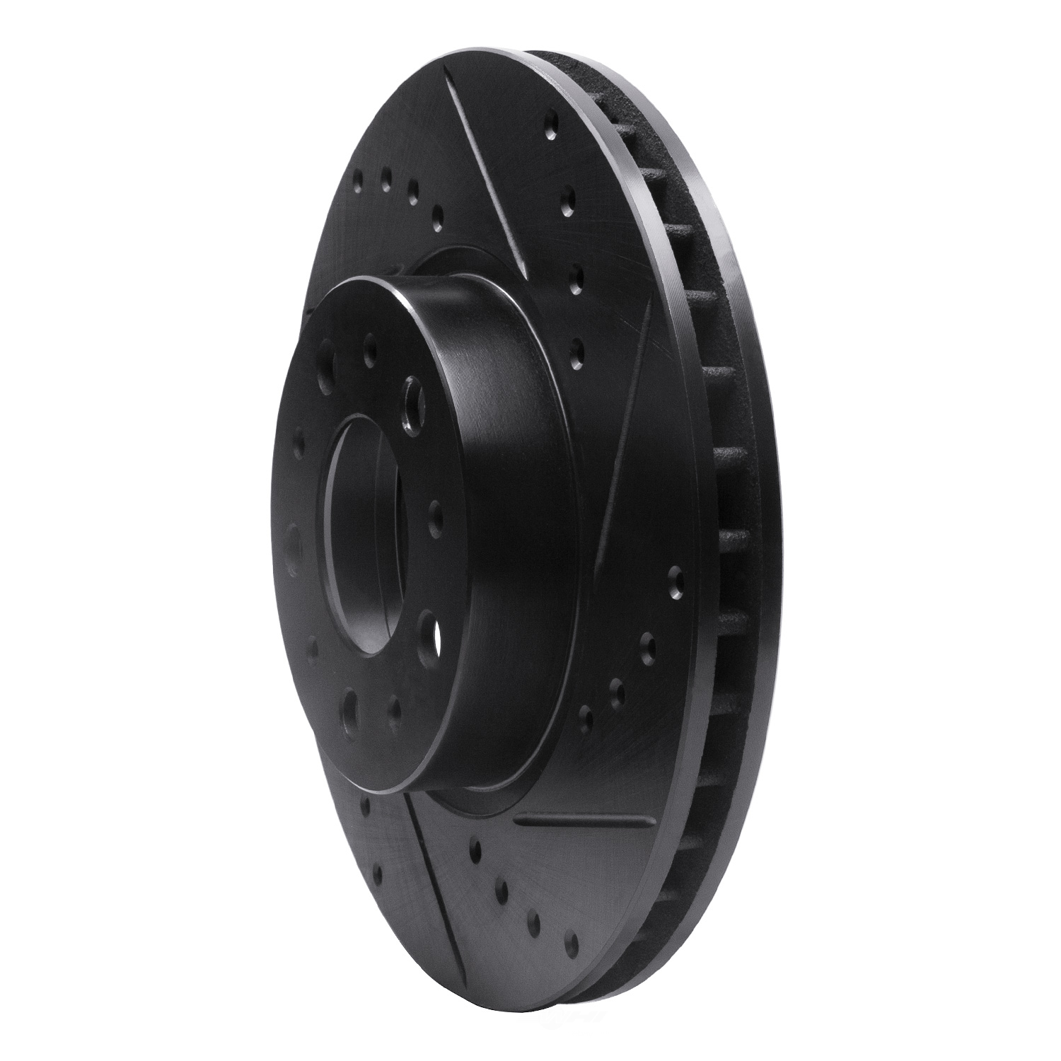 Dynamic Friction Company 633-27015R DFC Brake Rotor - Drilled And Slotted - Black